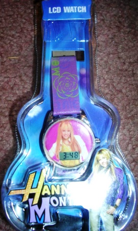 (image for) Hannah Montana LCD Watch Wristwatch Purple Band - Click Image to Close